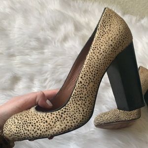 JUICY COUTURE | fur spotted heels